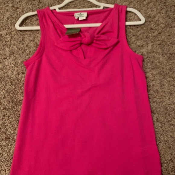 kate spade Tops - Kate Spade Pink Tank Top with Bow Detail